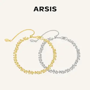 Mix & Match Baby’s Breath Bracelet | 18K Gold or Silver Plated Dainty Beaded Chain Bracelet for Women
