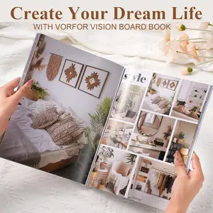 Vision Book DIY Planner Kit, Inspirational Dream Cutouts, Handmade Journal Decorative Stickers, Creative Crafting Supplies