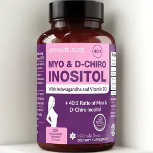 Myo-Inositol Supplement for PCOS with Ashwagandha and Vitamin D - 120 Capsules