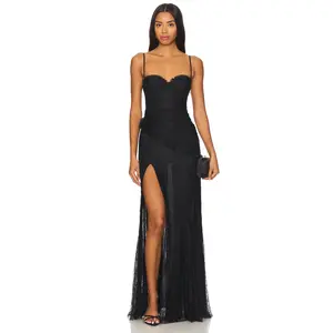 MAJORELLE Salma Gown in Black
