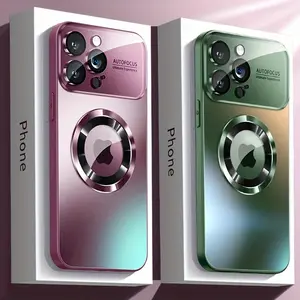 New Deluxe Matte Magnetic Case For IPhone 11 12 13 14 15 Pro Max Plus Wireless Charge Lens Protection Shockproof Cover