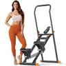Compact Collapsible Stepper Machine for Home Gym System - Space-Saving Home Gym Equipment, 3-Level Incline, 3-Level Adjustable Resistance Springs, Quiet Drive, Lower-Body Toning, Whole Body Cardiovascular Workout Gear,outdoorfun