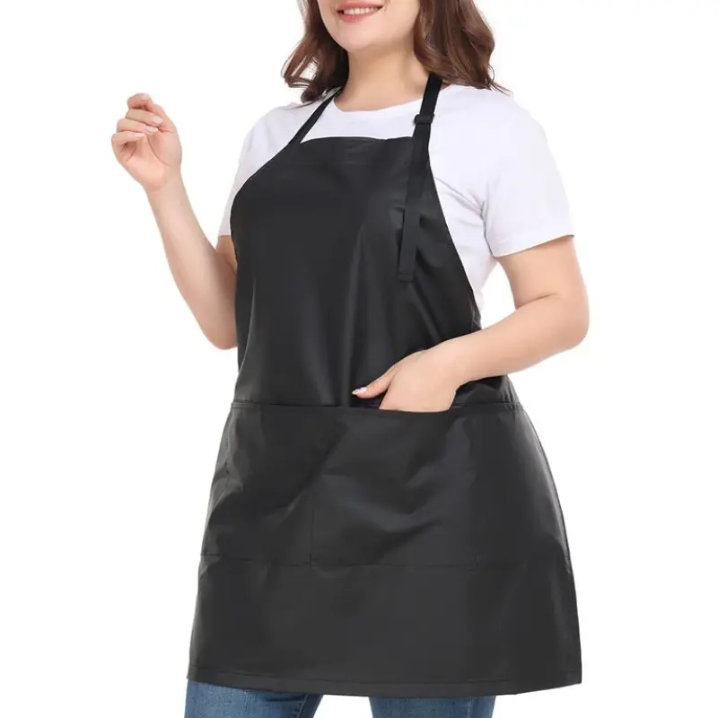 Waterproof Hair Dye Apron, Unisex Apron with Pockets, PU Coated Protective Apron for Salons, Barber Accessories, Ideal for Cutting, Styling, Dyeing