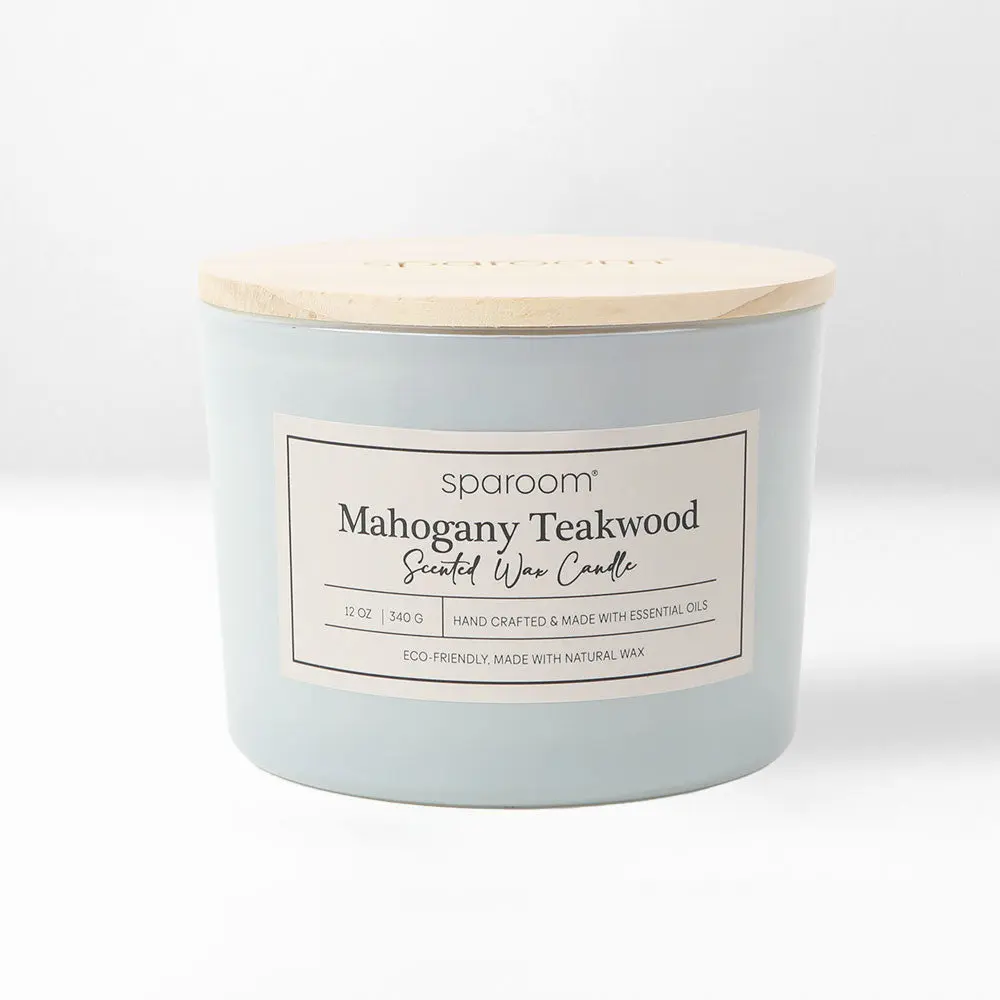 Mahogany Teakwood Candle - Elegant Design with Natural Ingredients - Ideal for Home Decor and Relaxation