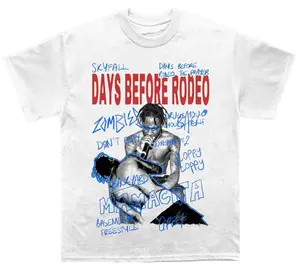 [SALE UP TO 30%] Travis Days Before Rodeo Sketchbook Graphic Tee, Unisex T-Shirt For Men Women, Fans, 100% US Cotton, Design & Printed In The USA