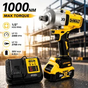 DEWALT DCF900 Impact Wrench 1/2" Inch 20V Torque Brushless Cordless Wrench with Hog Ring Anvil Brush for Professional Use