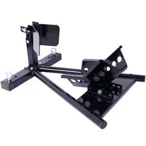 Motorcycle Front Tire Chock for 17"-21" Wheels High-Quality Steel Construction with Safety Latch Black Color Fits Most Front Wheels