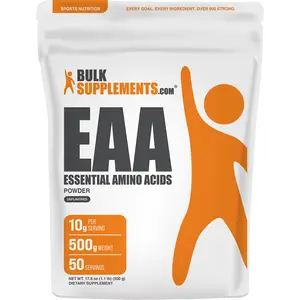 BulkSupplements - EAA Essential Amino Acids Powder - Digestive Support - Metabolism - 500g - 10g per Serving