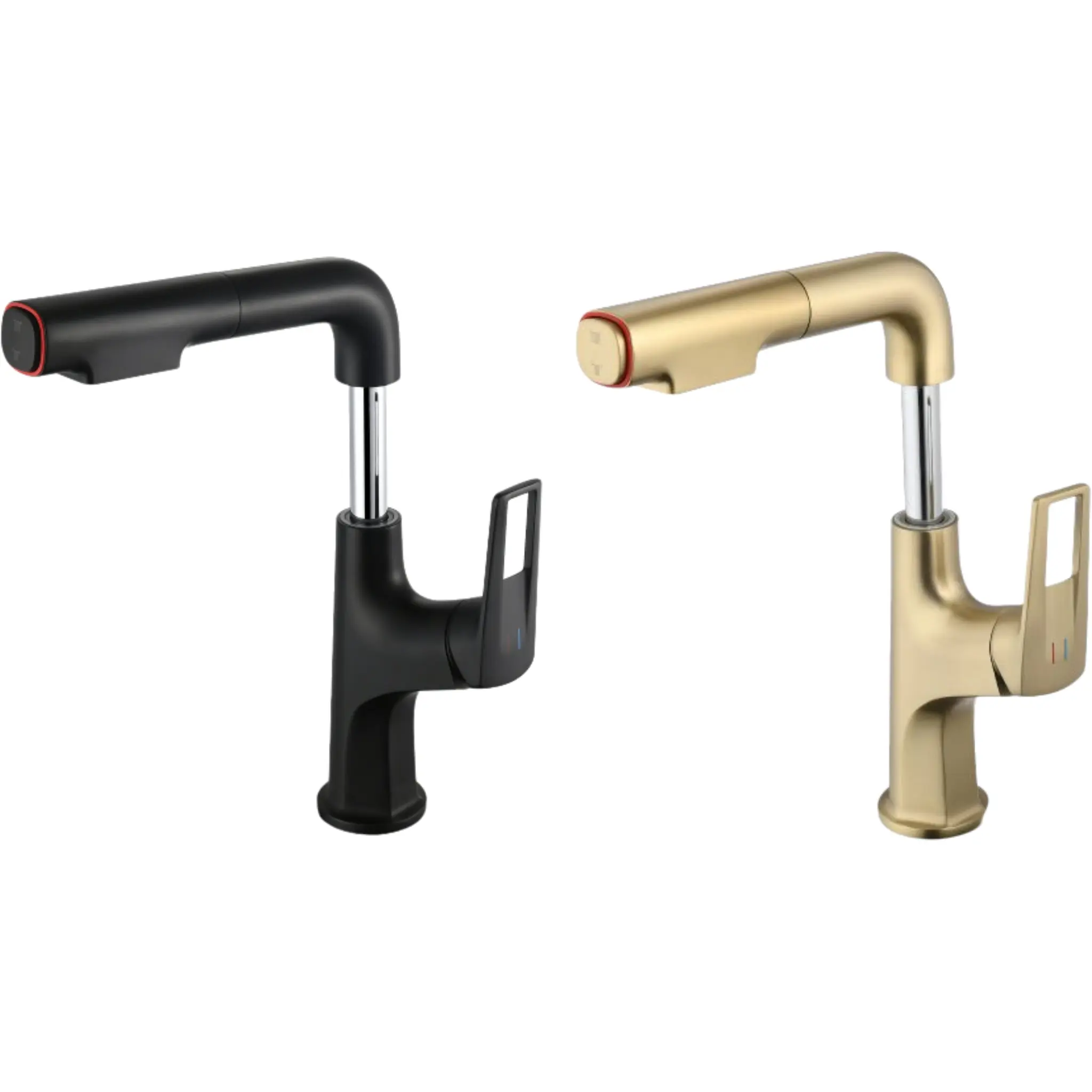 【Single Unit】Pull-Down Faucet Magic!  Dual Spray Modes for washing & cleaning. Easy 1-Hole Install! Perfect for kitchen or bathroom upgrade. #bathroomdecor #kitchenfaucet #homeupgrade #renovation