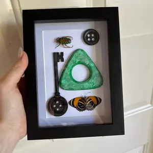 Coraline Bug Frame Glass, black MADE TO ORDER
