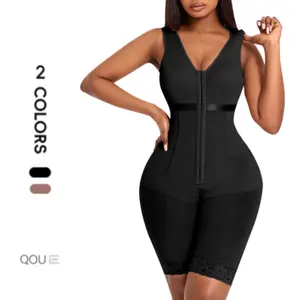 QOU Seamless Full Body Shaper for Women Tummy Control & Waist Snatching Bodysuit Post Surgery Compression Lift, Smooth & Sculpt Everyday Wear & Outfit Ready faja Curvy Bra Adjustable waist tranier faja summerwins