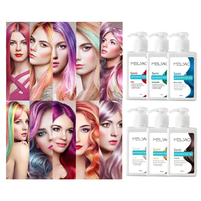 Grey Red Toning Conditioner Plant Extract Moisturizing Haircare Hair Dye Cream