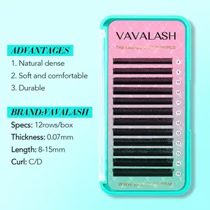 W-Shape 3D Premade Volume Fan Lash Extensions 0.07mm W-Shape 3D Premade Volume Fan Lash Extensions 0.07mm