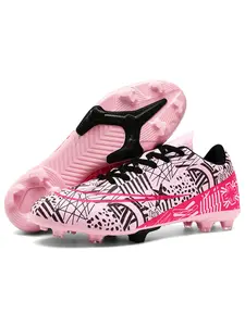 Unisex Outdoor Football Cleats, Anti-Slip Durable Design, Ag Nails, Suitable for Adults Students Teens, Lawn Training Sports Shoes