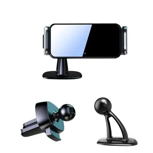 Car Electric Induction Mobile Phone Holder, 360° Degree Cell Phone Mount for Air Vent or Dashboard, Auto Interior Smartphone Stand Bracket Universal for iPhone, Samsung, and More Accessories Alloy