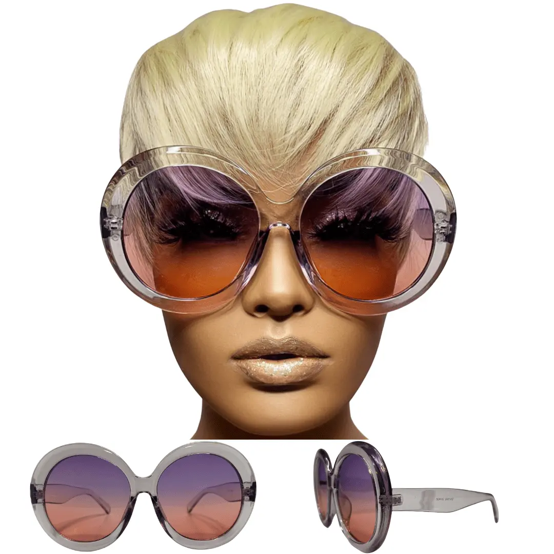 Joanna *Purple* Round Sunglasses