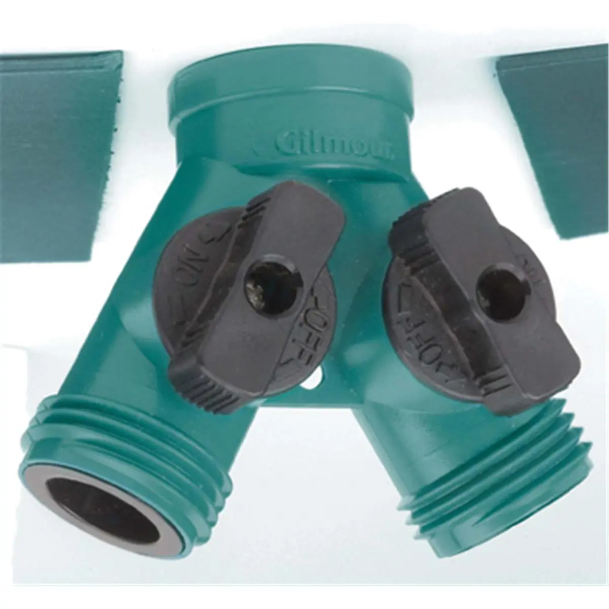212 MAIN Gilmour W-Shutoff Twin Valves - Model 17, High-Impact Shut-Offs for Tube Hose & Water Pipes, Pack of 12