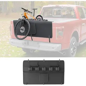 Tailgate Bike Pad Compatible with Ford F150 55'' Truck Tailgate Cover Hold Up to Five Bicycles with 2 Tool Pockets Non-Slip Waterproof Protection Transport Pad for F-150 Accessories