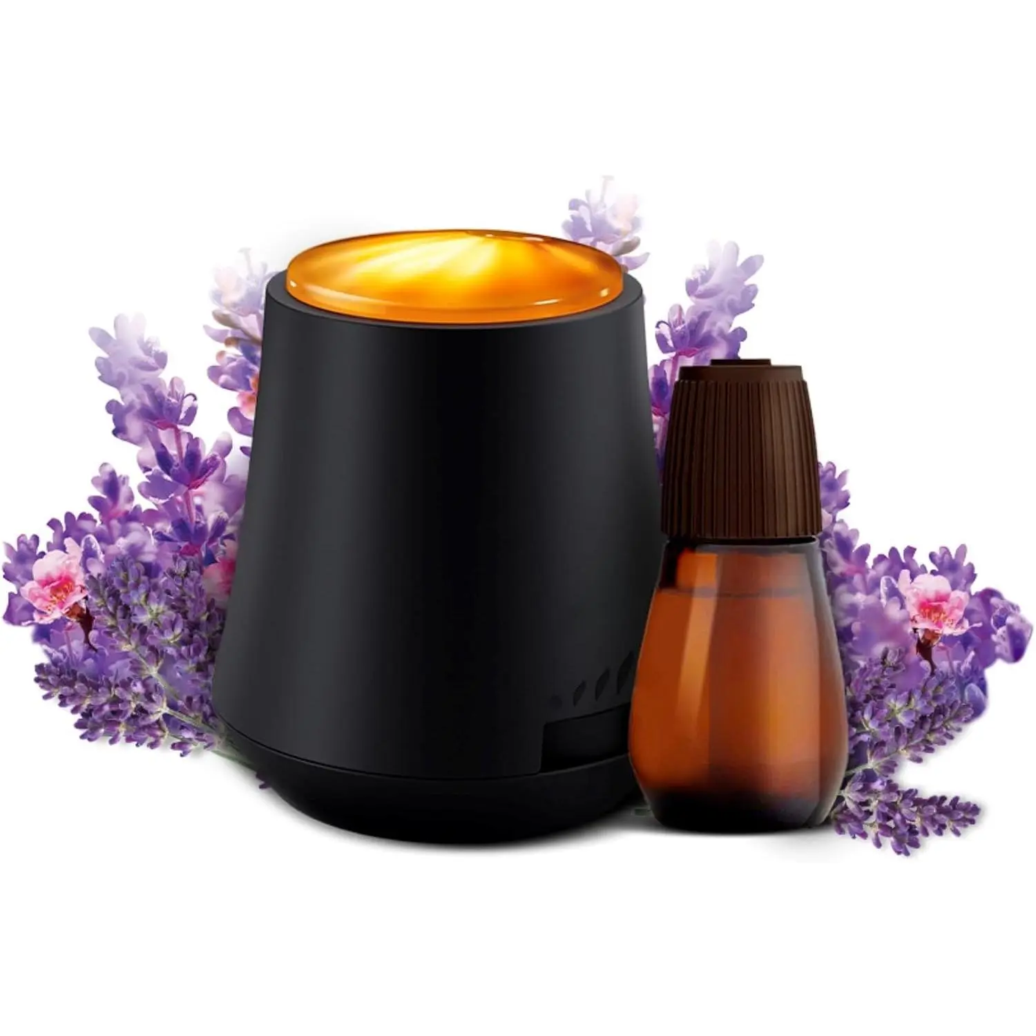 Essential Mist Starter Kit - Diffuser + 1 Refill, Lavender & Almond Blossom Scent, Natural Aromatherapy Air Freshener, Home Fragrance Accessory with Pineapple, Brown Sugar, Pumpkin Spice Notes for Happiness, Springtok Home Care Supply, Unwind