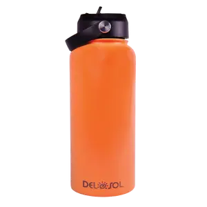 32oz Water Bottle - Yellow to Orange