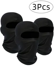 3PCS Balaclava Full Face Mask, Ski Mask for Men Women, Gender Neutral, Cold Winds & UV Rays Protection Windproof Scarf for Motorcycle Snowboard Cycling, Protective Gear, Balaclava Headwear