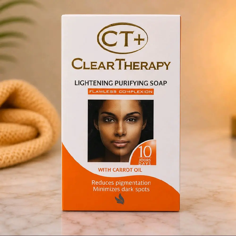 CT+ Carrot Oil Lightening, Purifying Body Cleanser Soap - 125g (4.4 oz) | Bright Body Care Cosmetic with Moisture Boost