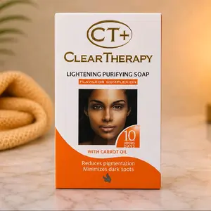 CT+ Carrot Oil Lightening, Purifying Body Cleanser Soap - 125g (4.4 oz) | Bright Body Care Cosmetic with Moisture Boost