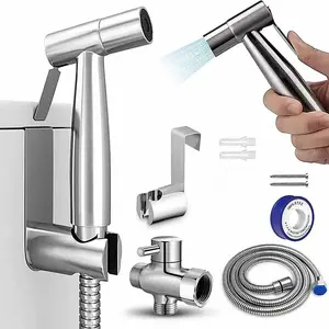 Bidetstoilets,Stainless Steel Toilet  Bidet Sprayer – Handheld Shower Head with Hose, Adjustable Jet Spray for Feminine Wash, Cloth Diapers & Muslim Shower, Easy Install, Must-Have Bathroom Accessory Kit baby
