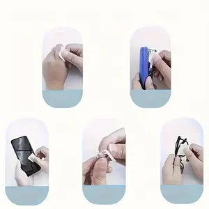 Wipe Cotton Pads for Lens Cleaning, Nail Polish Remover Wipes, Individual Packaging, Portable Wet Wipes, Easy to Carry