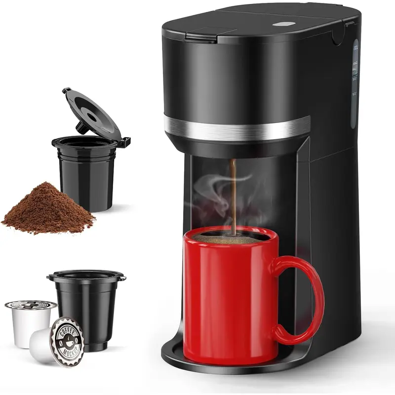 brew 1 cup of coffee Melitta 1-Cup Pour-Over Coffee Brew Cone - Red