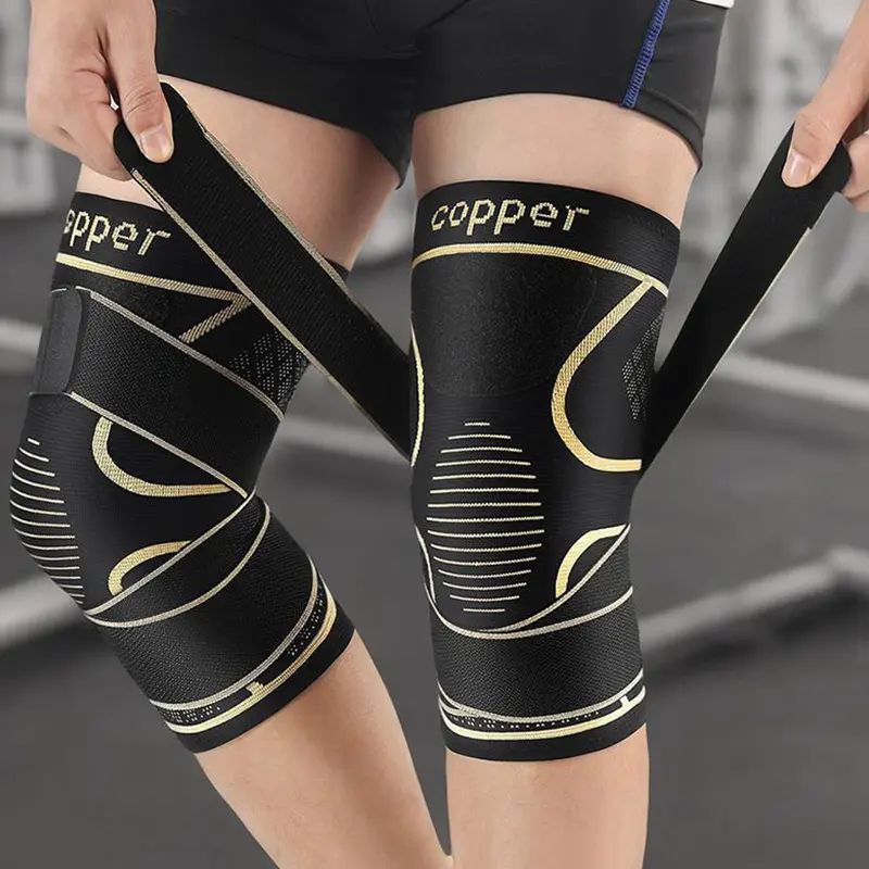 [Clearance Sale] Unisex Sporty Chic Sleek Knee Sleeve - Anti-Injury Fitness Protective Gear for Adults, Gym Workouts, Basketball, Knee Support, Knee Sleeves