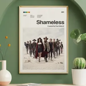 Shameless Comedy Tv Series Minimalist Poster, Frank Gallagher, Shameless Modern Vintage Art Print, Gift Home Decor Wall Hanging Unframed
