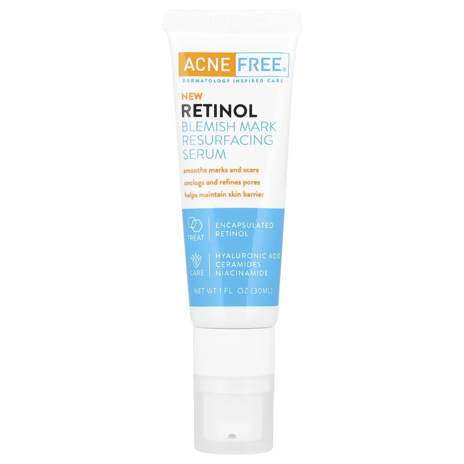 ACNE FREE Retinol Blemish Mark Resurfacing Serum, 1 fl oz (30 ml) | HSA/FSA Eligible