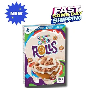 Cinnamon Toast Crunch Rolls, Breakfast Cereal, 10.7 OZ Box Instant Muesli