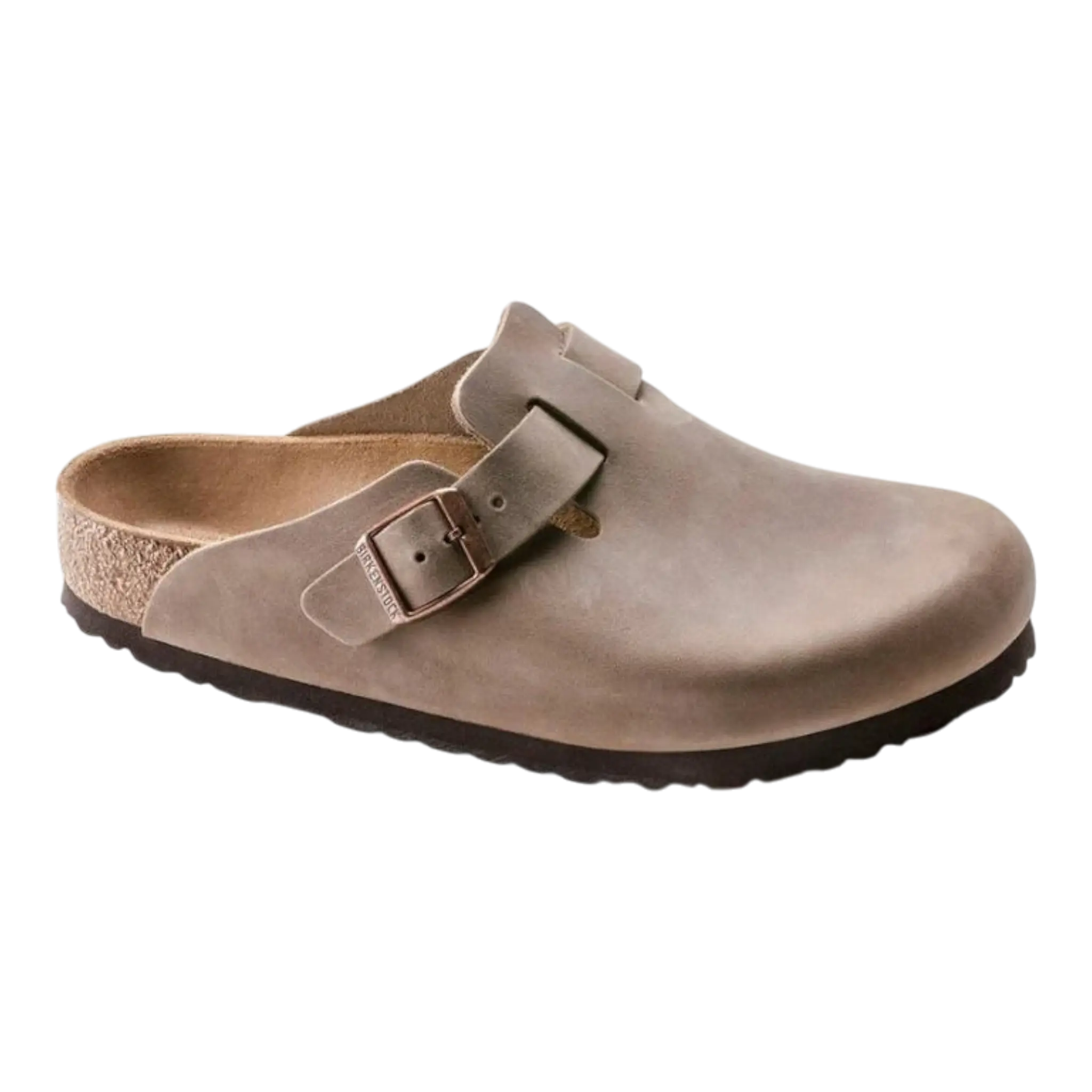 Birkenstock Boston Oiled Leather Clogs in Tobacco Brown | Men