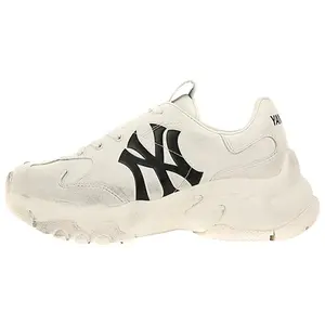 MLB Big Ball Chunky LA Dodgers Leather Retro Non-Slip Low-Top Dad Sneakers for Men and Women