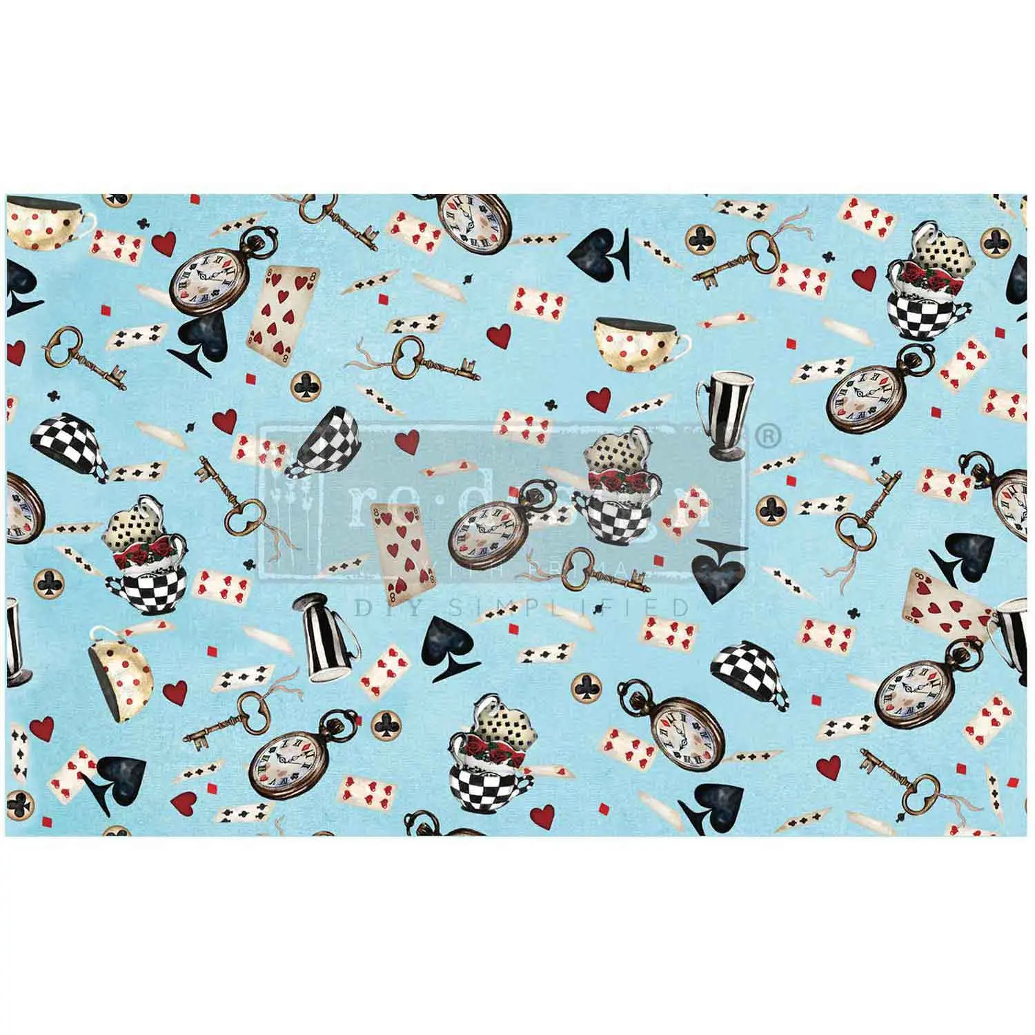 Decoupage Decor Tissue Paper - Wonderland Whimsy - 1 sheet, 19.5"x30"