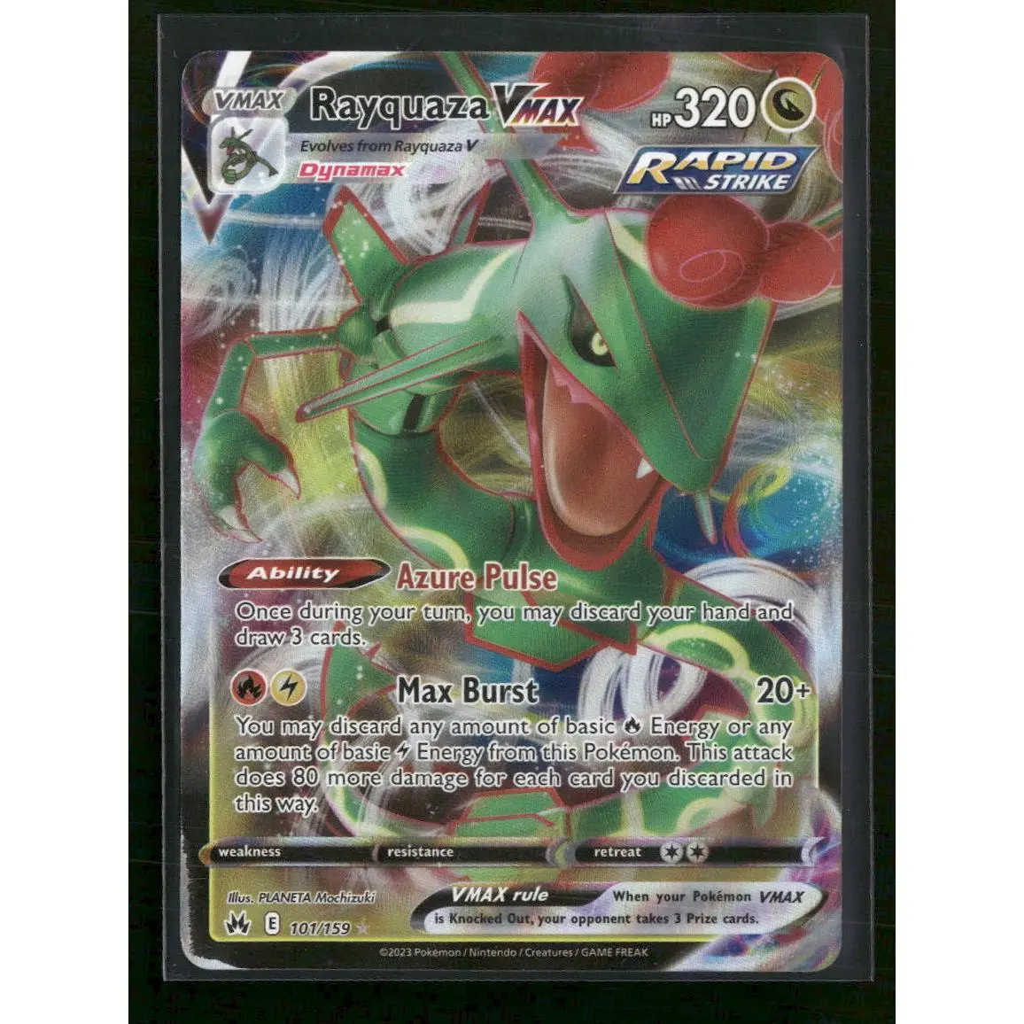 SWSH: Crown Zenith Rayquaza VMAX (101) #101/159