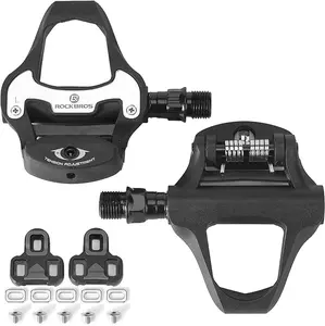 ROCKBROS Clipless Road Bike Pedals with Cleats Set, Compatible with Look KEO Structure