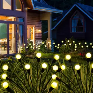 Solar Outdoor Lights Set, 32 Leds Ip65 Waterproof Decorative Lighting, Solar Powered Swinging Lamp, Garden Pathway Decoration
