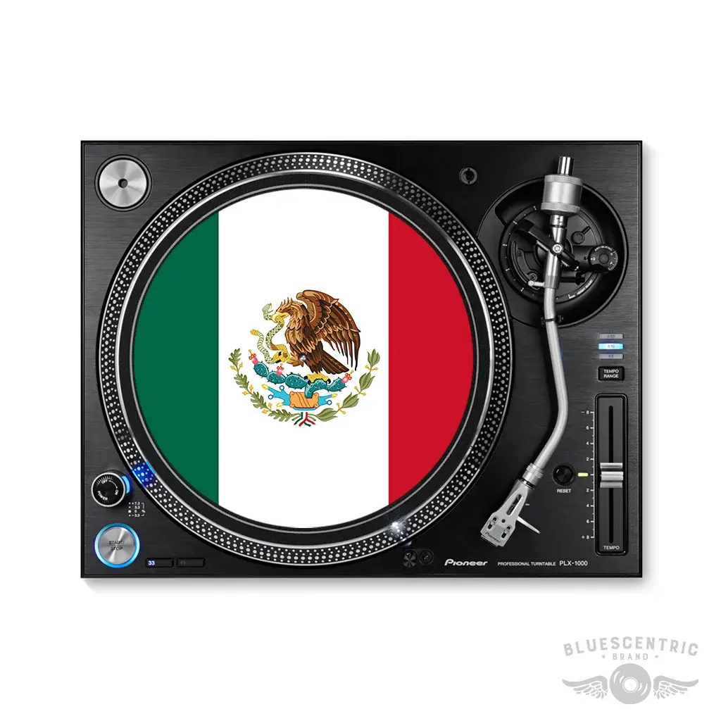 Mexican Flag Turntable Slipmat - for Vinyl Records