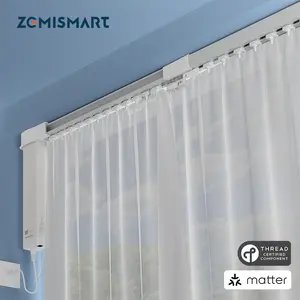 Zemismart Fully Automatic Electric Curtain Sliding Rail Directly Connected to Apple HomeKit for Easy Control and Installation