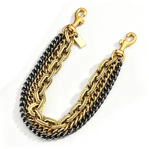 Vintage Bag Strap Extender Chain, Handbag Wallet Belt Charm, Jeans Chain Pendant, Unique Triple-Function Bag Chain, Decorative Chain Accessory, Vintage Design