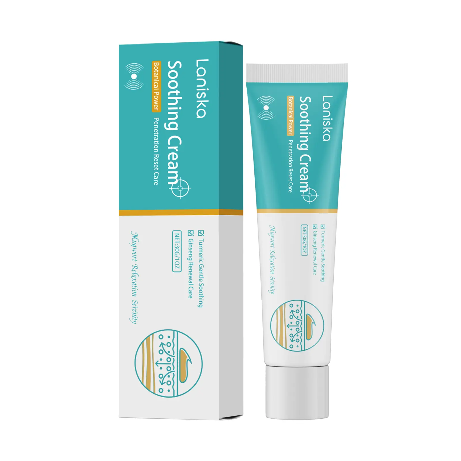 Varicose Veins Relief Cream - 30g Travel Size Herbal Blend Moisturizer for Pain & Swelling, Natural Body Care with Moisture, Refreshing Scented Fragrance, Lightweight Silky Texture, Easy to Apply, Apply Easily, Daily Relaxation, Cream Form