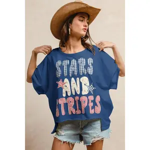 Mix And Match Stars And Stripes Patchwork Top