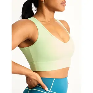 Airbrush Maraschino Sports Bra - Lima Bean
