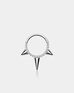 CZ Spike Segment Septum Ring