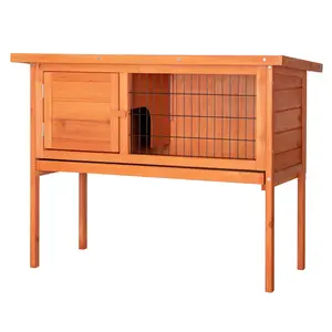 36" Single Deck Waterproof Wooden Chicken Coop Wire Hen Quail House Indoor Outdoor Use Bunny Cage Small Pet Animal Poultry Cage Enclosed