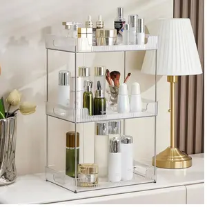 3-Tier Bathroom Counter Organizer – Multi-Purpose Makeup & Skincare Storage Shelf