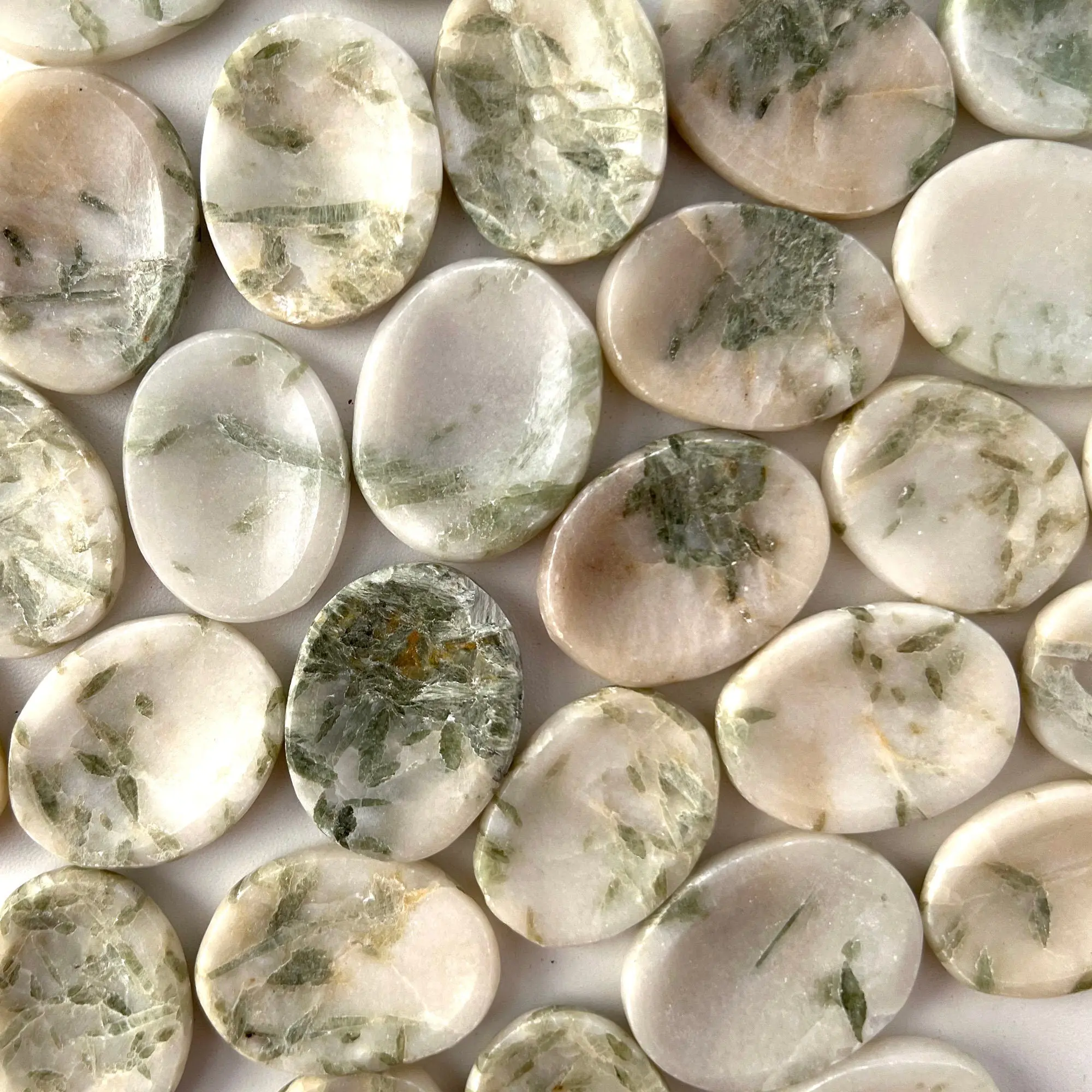 Green Kyanite Worry Stone